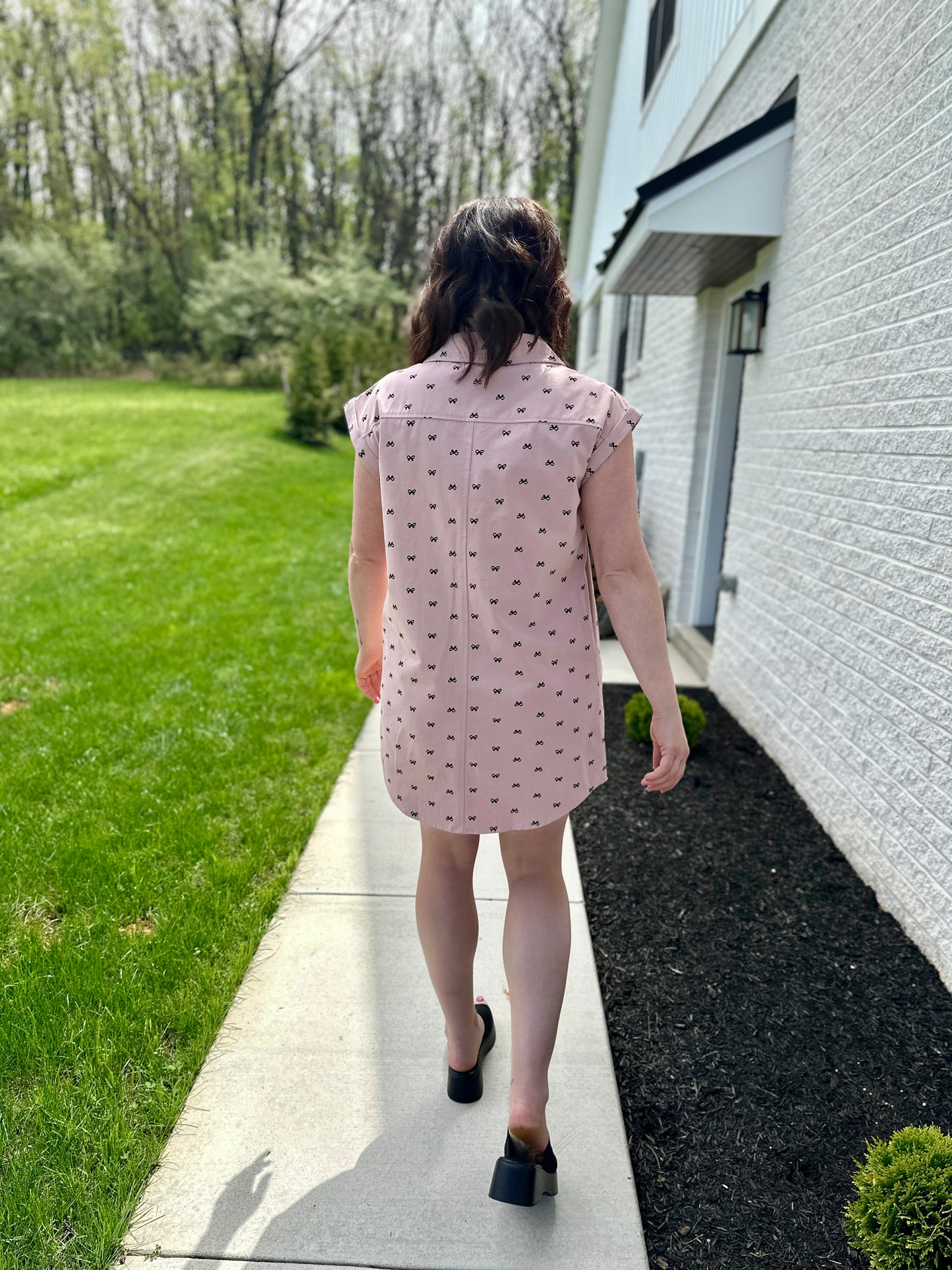 Sharon Bow Print Dress