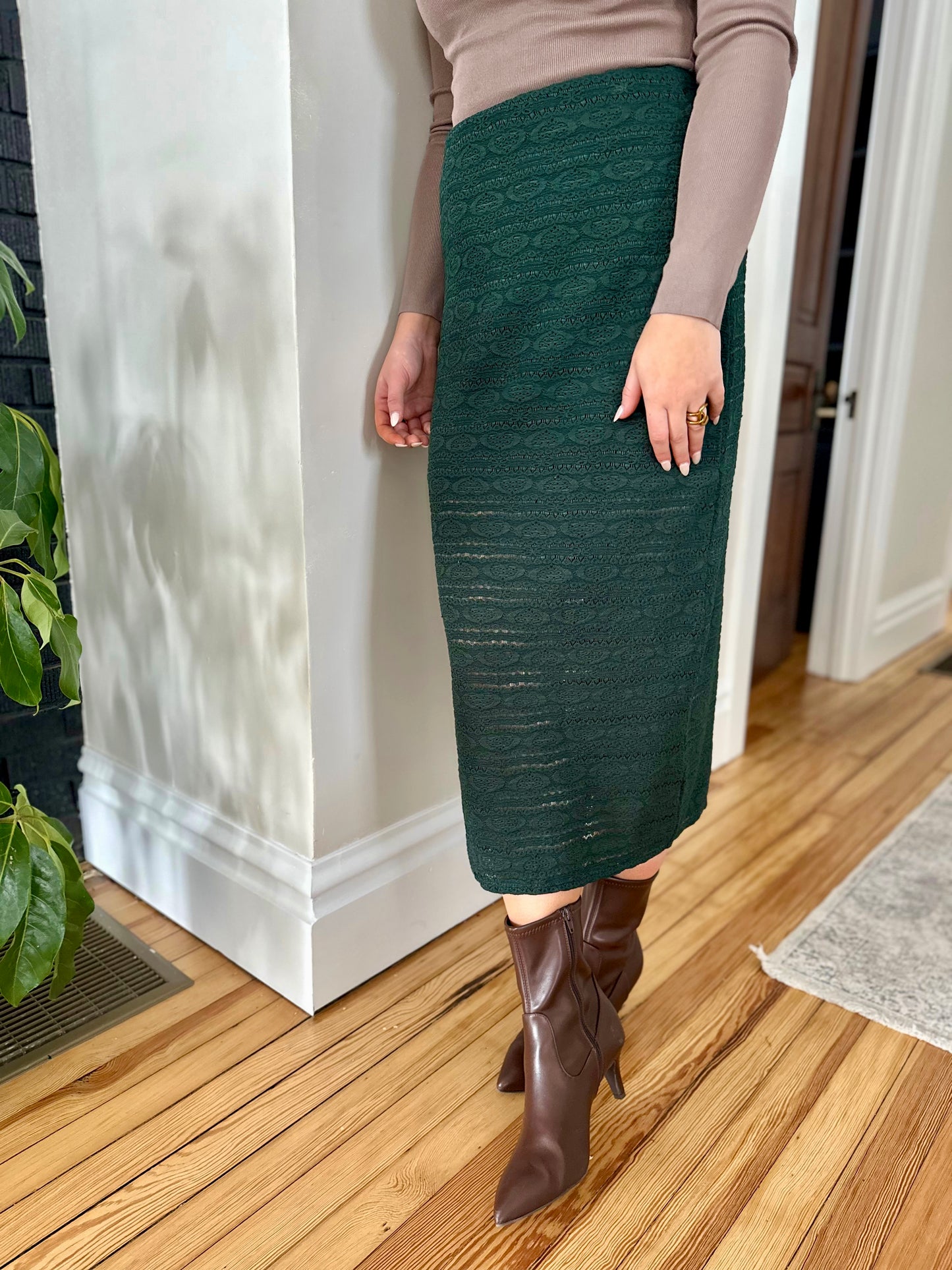 Zoey Lace Midi Skirt