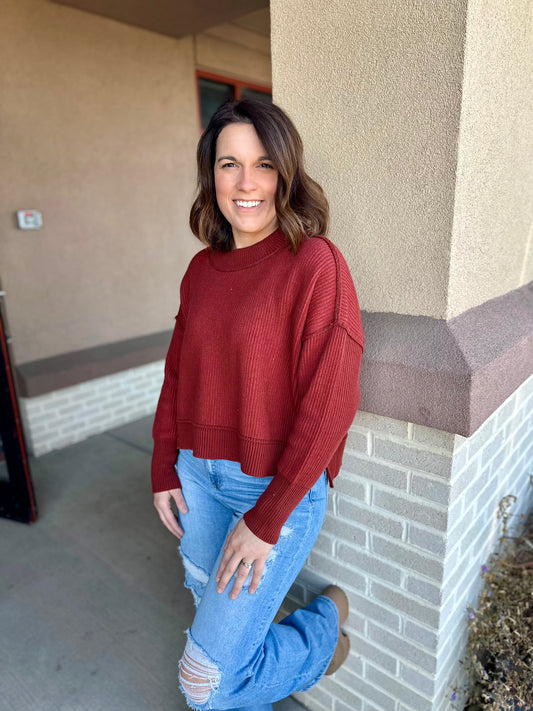 Hopkinsville Two Tone Sweater
