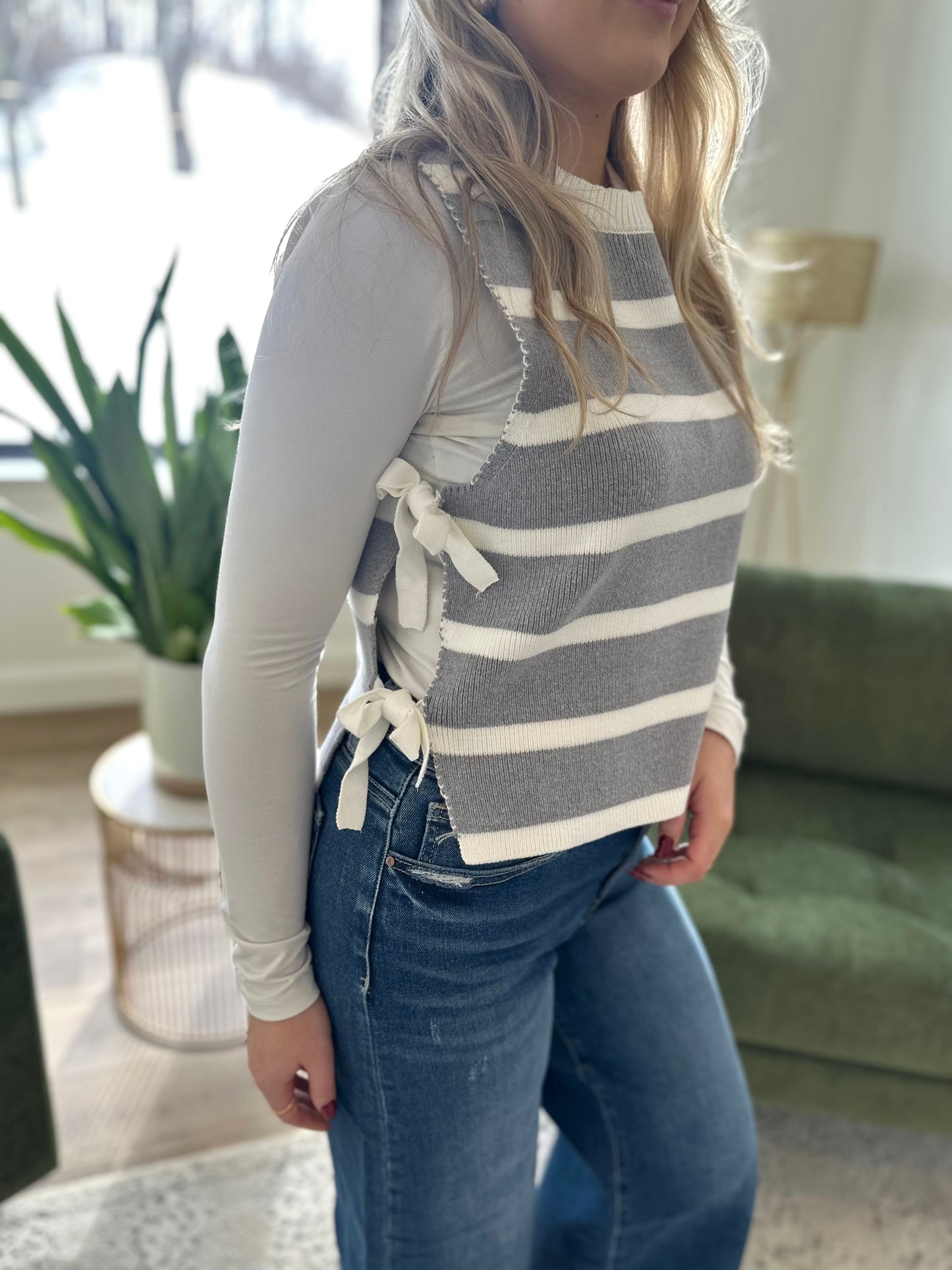 Calvert City Stripe Sweater Vest