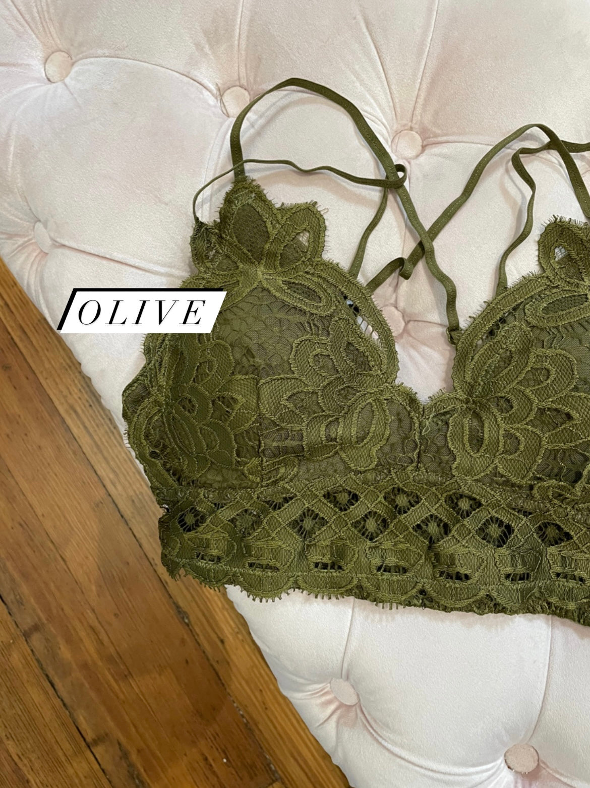 Lydia Adjustable Lace Bralette