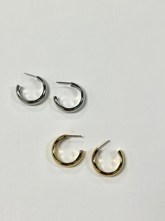 25 mm Bold Stainless Steel Hoops