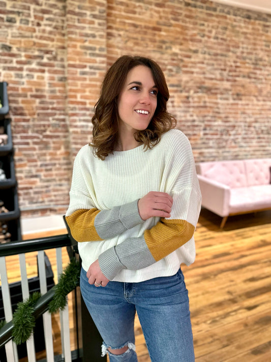 Brunswick Color Block Sweater