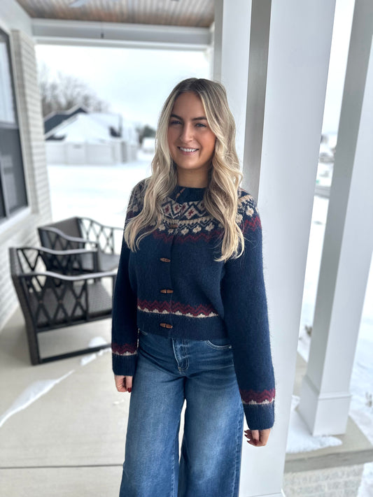 Morgan Toggle Button Cardigan