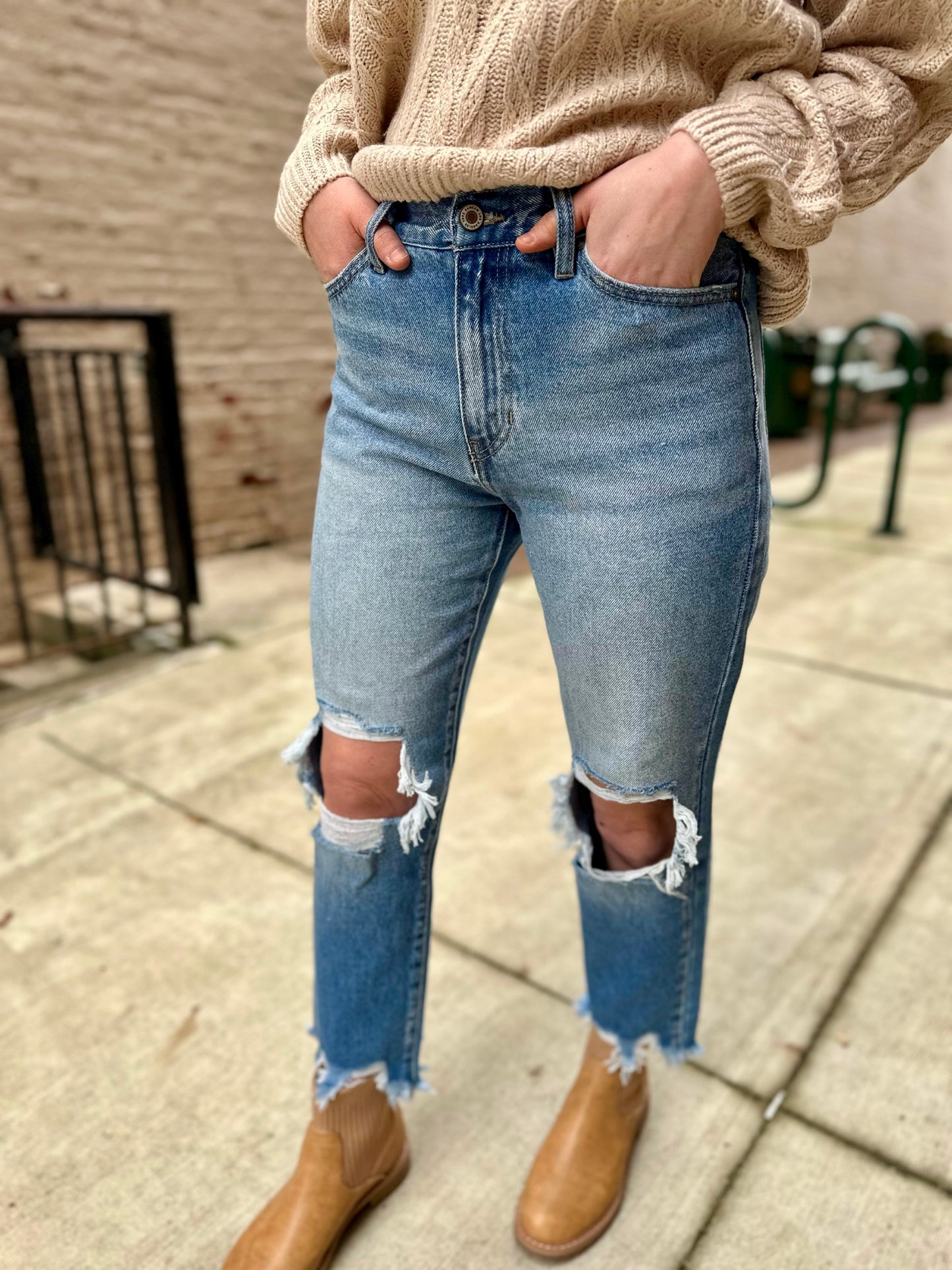 Kancan Selena High Rise Mom Jeans