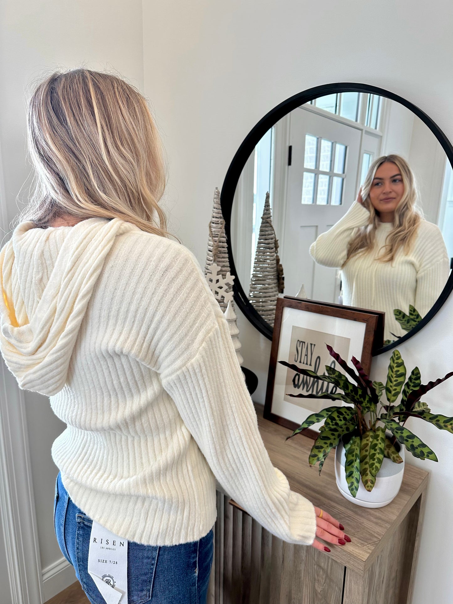 Billings Ribbed Hooded Sweater