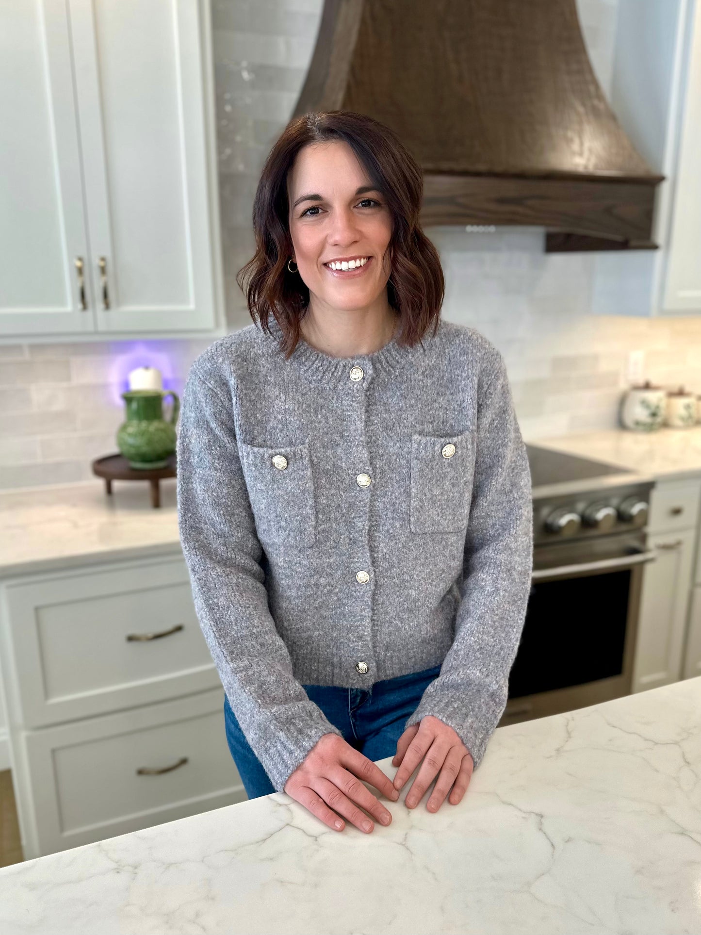 Polson Button Front Cardigan