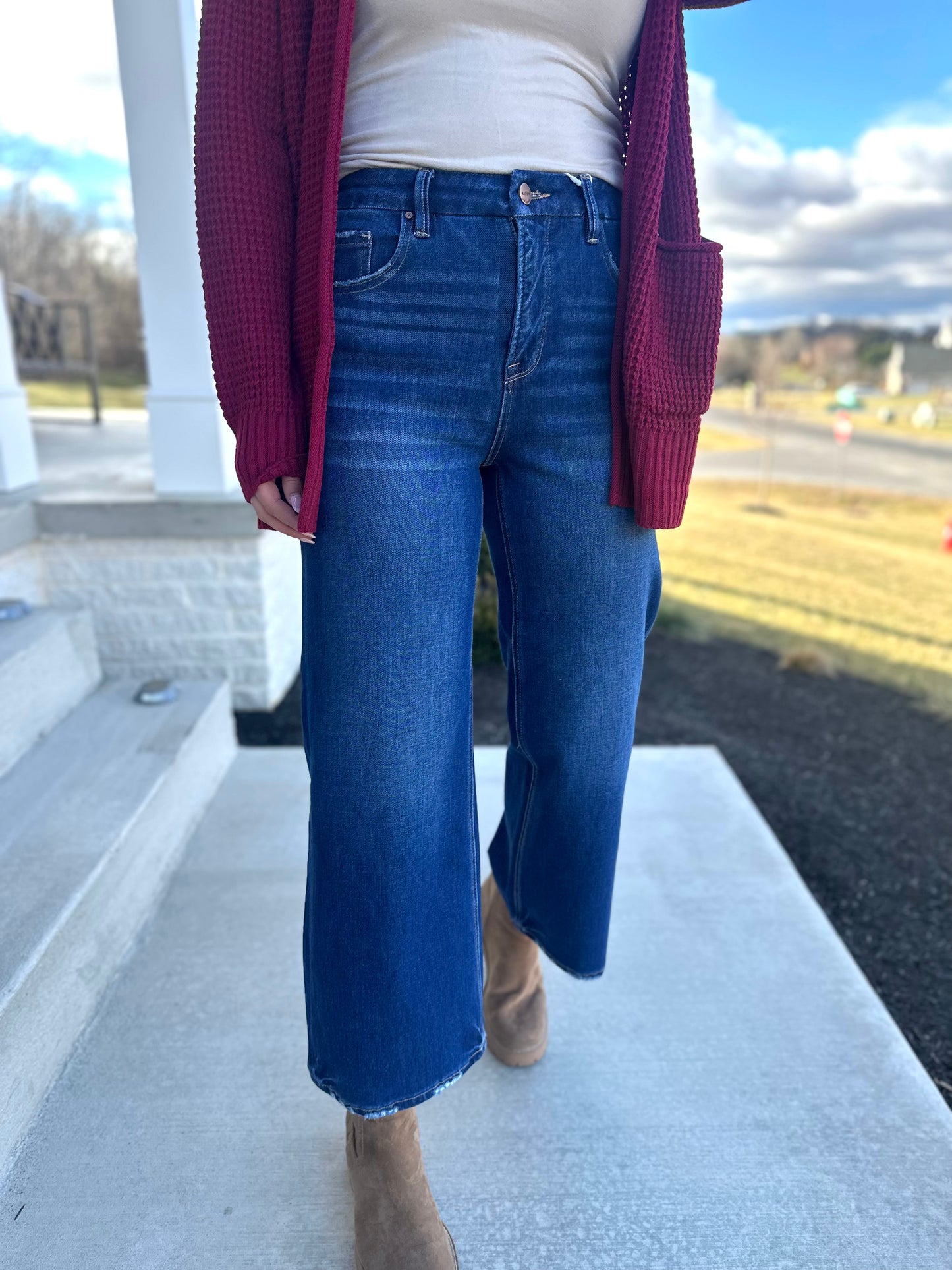 Risen Killeen High Rise Crop Jeans