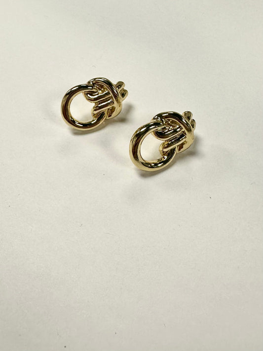 Knotted Circle Earrings