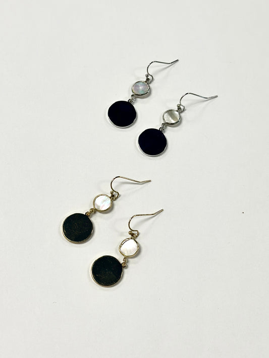 MOP Disk Earrings