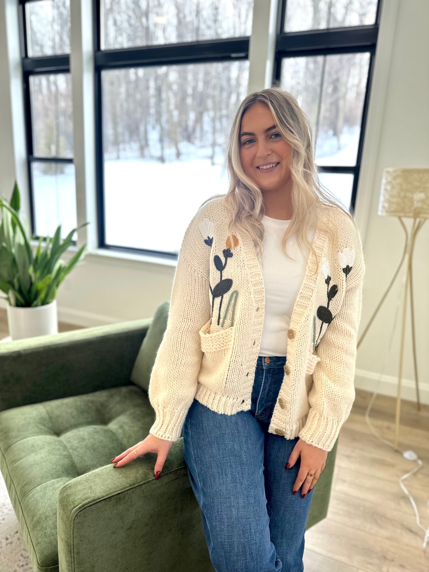 Pendergrass Embroidered Cardigan