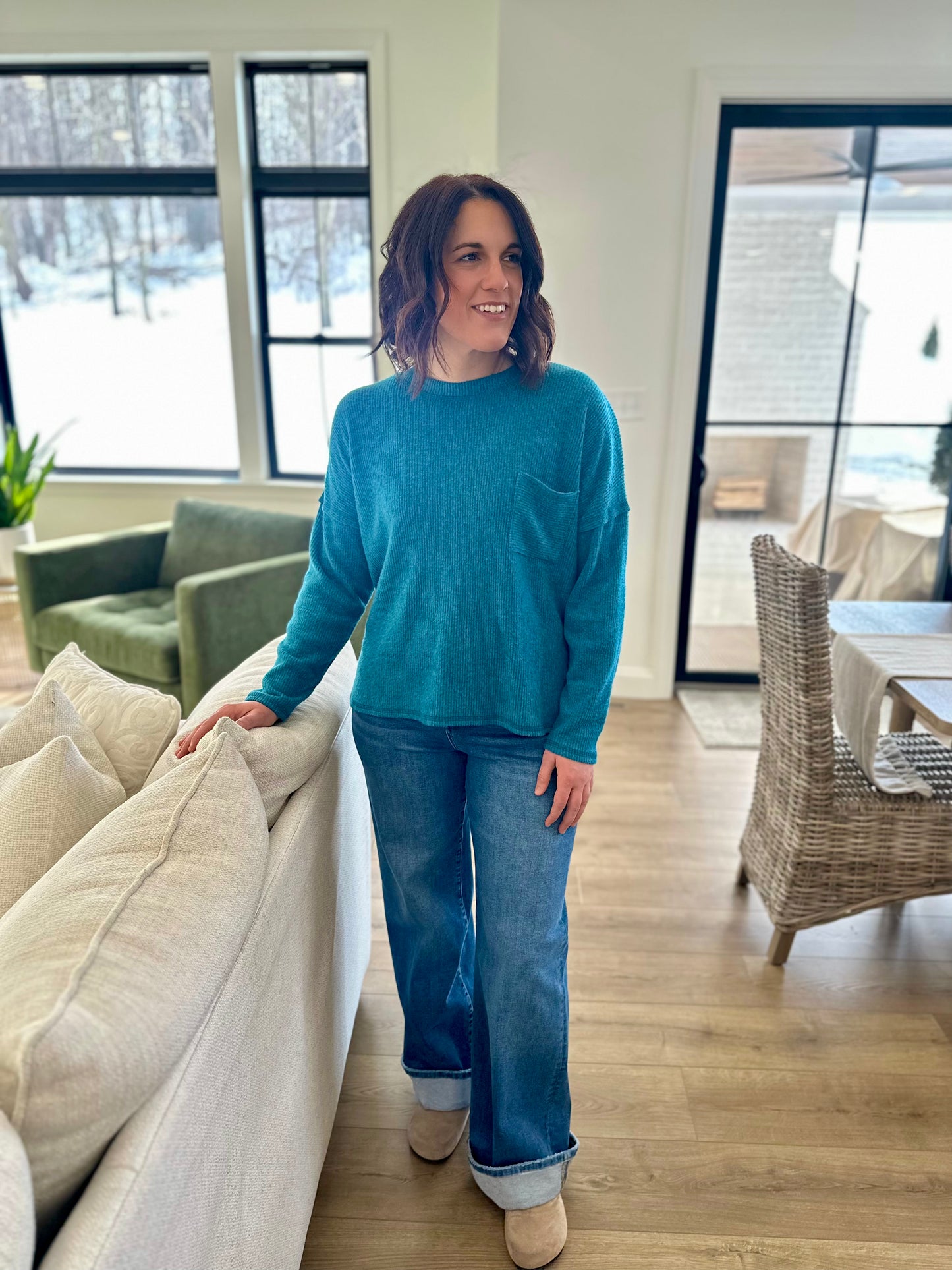 Missoula Ribbed Melange Sweater