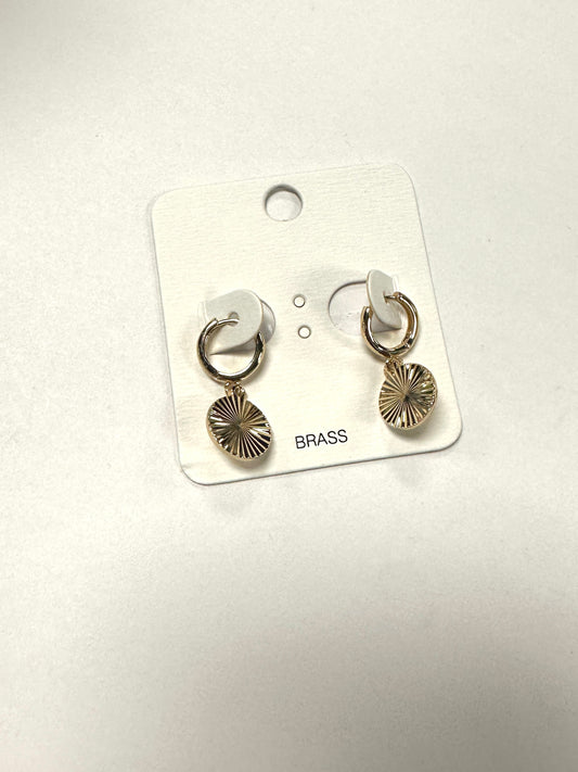 Brass Texture Disk Hoops