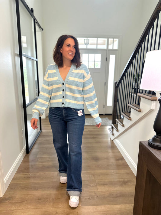 Kenosha Risen Tummy Control High Rise Wide Jeans