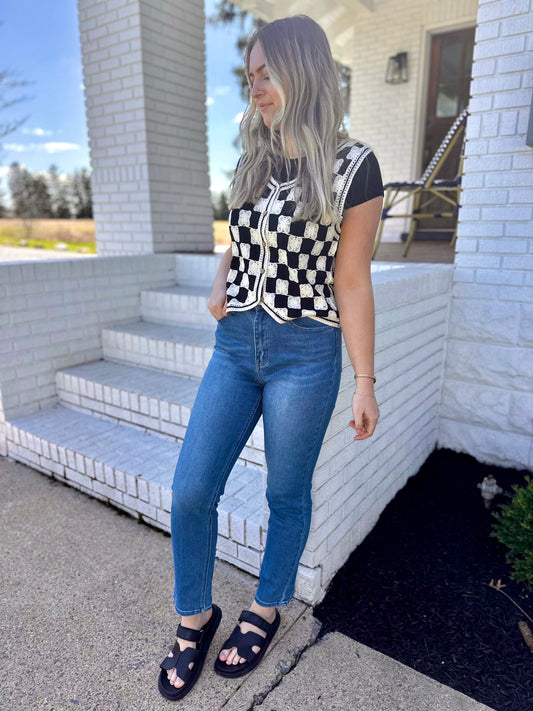 KanCan Tessa High Rise Slim Straight