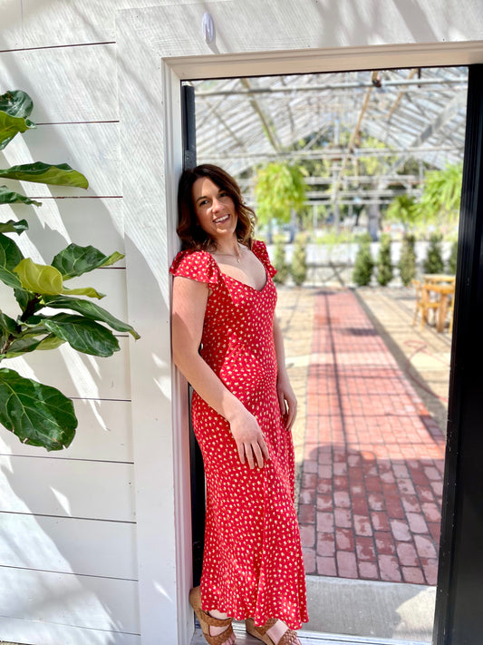 Cope Floral Midi Dress