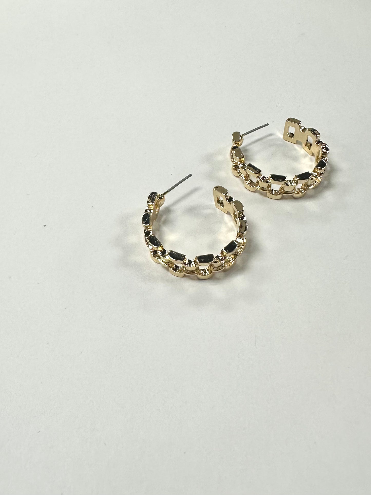 Watchband Style Hoops