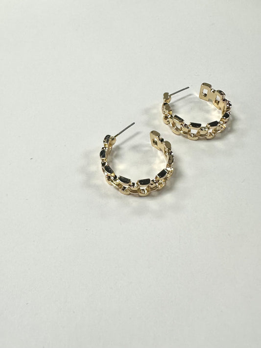 Watchband Style Hoops