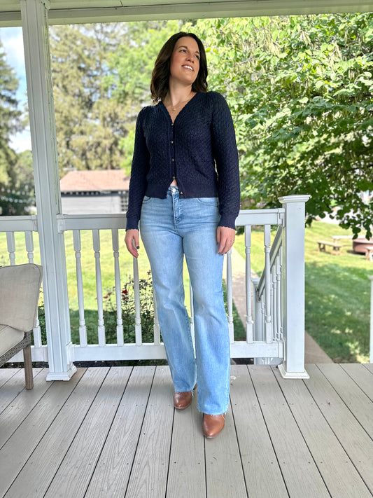 Salem Risen Tummy Control High Rise Straight Jeans