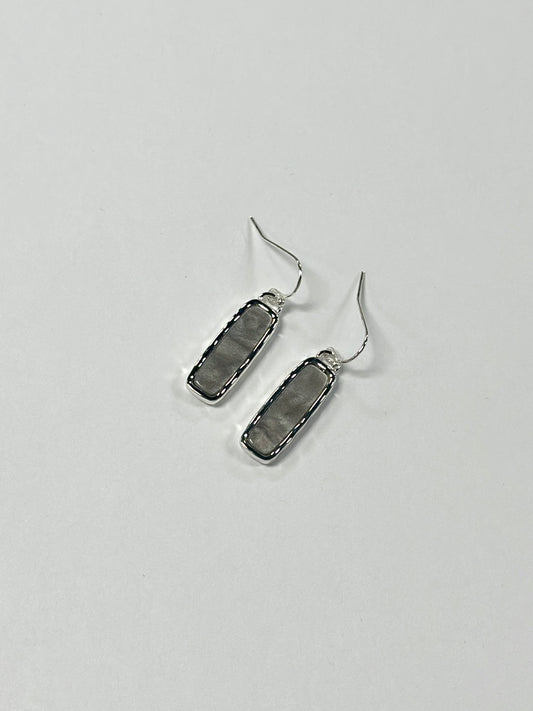 Pearl Bar Drop Earrings