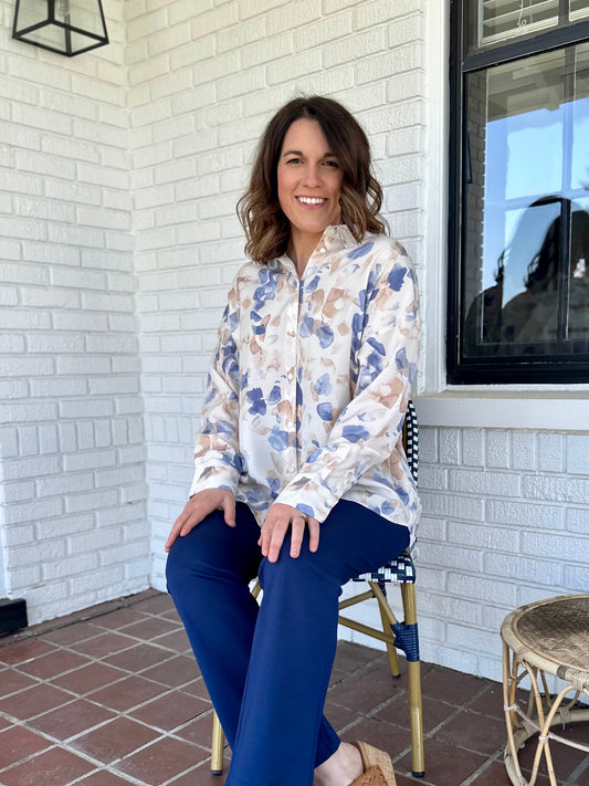 Correll Satin Blouse