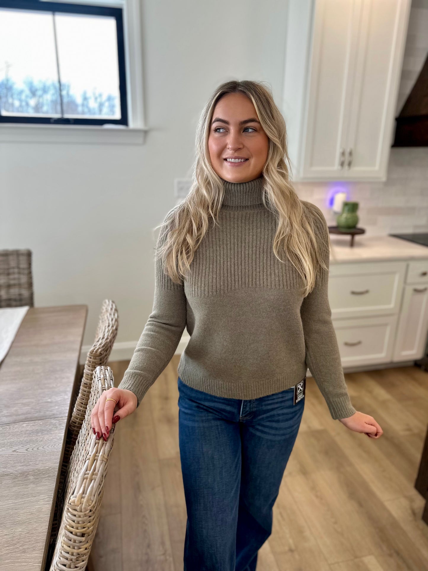 Bozeman Textured Turtleneck Sweater