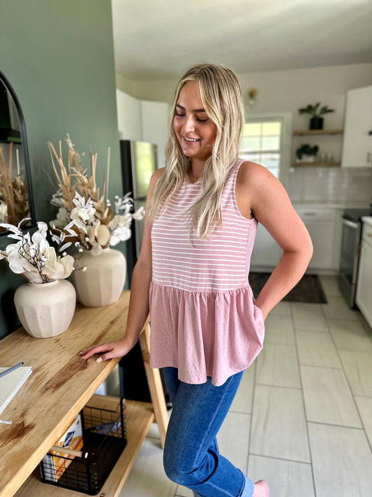 Chesapeake Striped Torso Tank Top