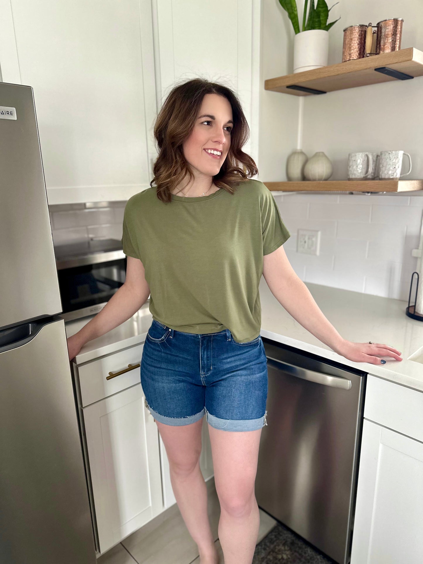 Risen Centre High Rise Cuffed Shorts