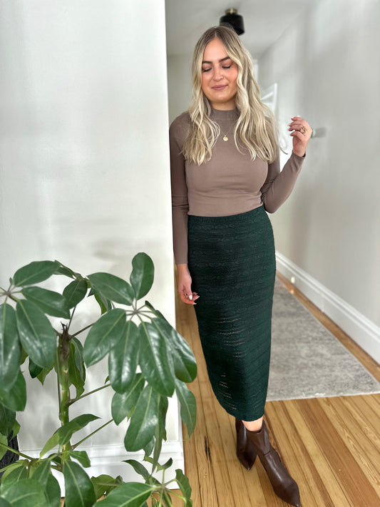 Zoey Lace Midi Skirt
