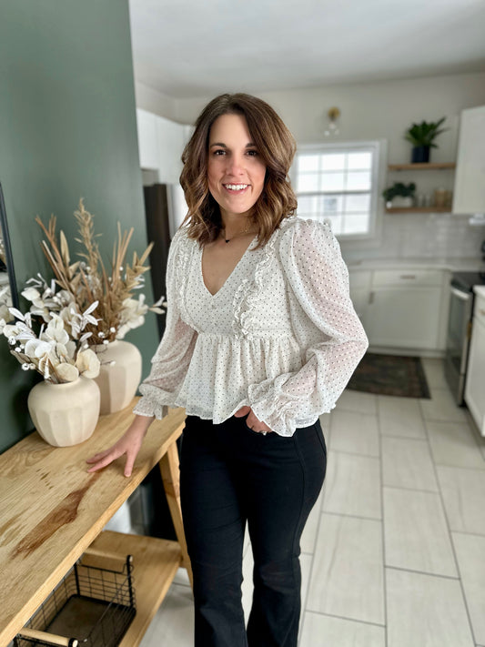Burbank Polkadot Blouse
