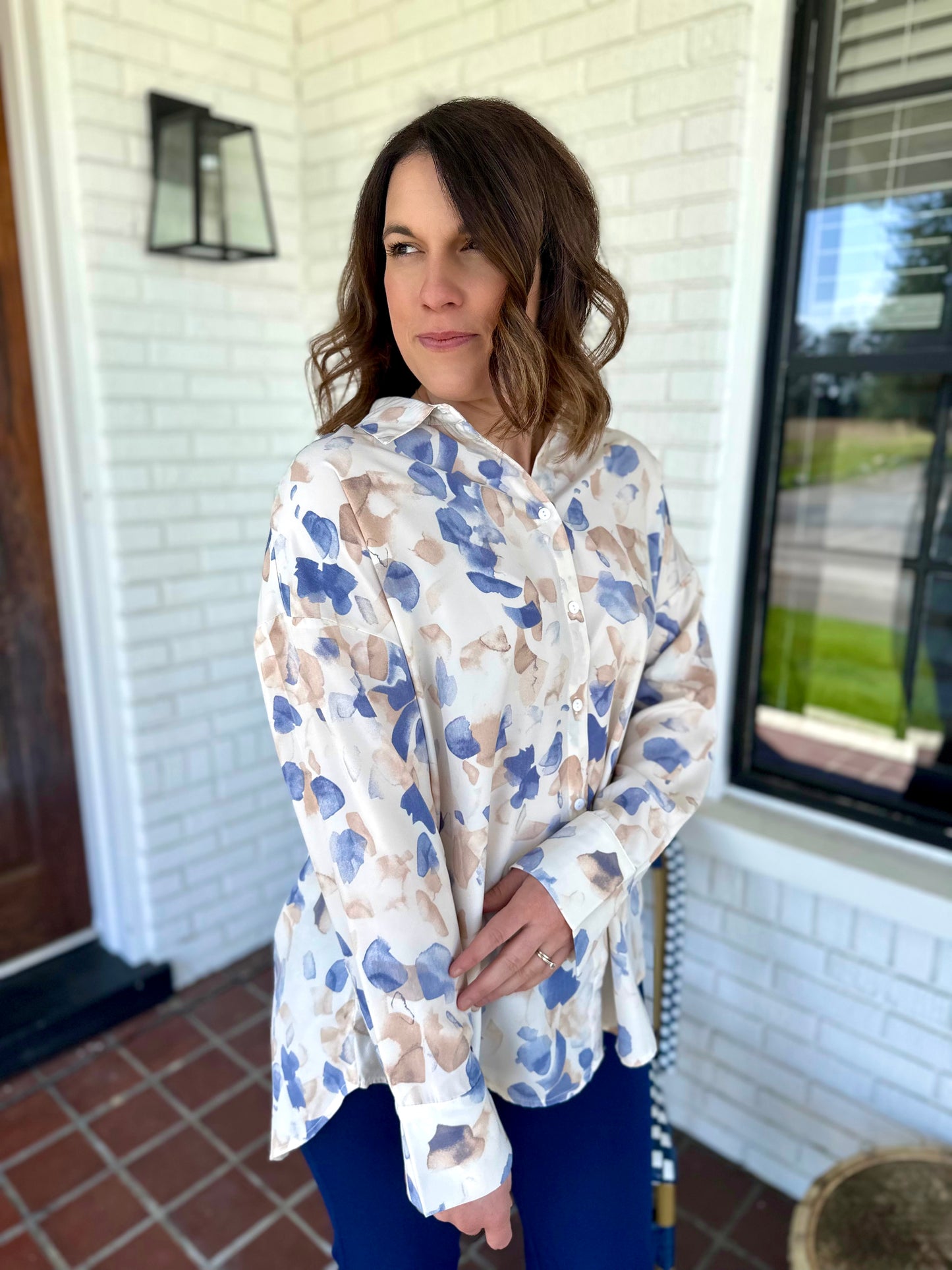Correll Satin Blouse
