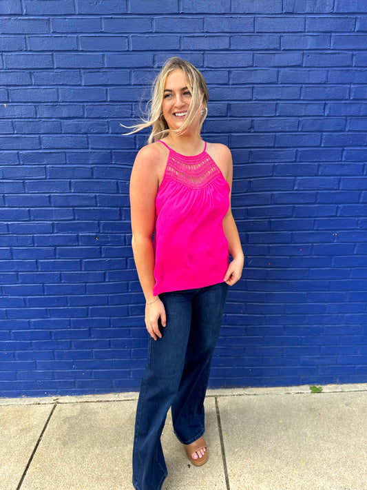 Shiprock Cut Out Detail Sleeveless Top