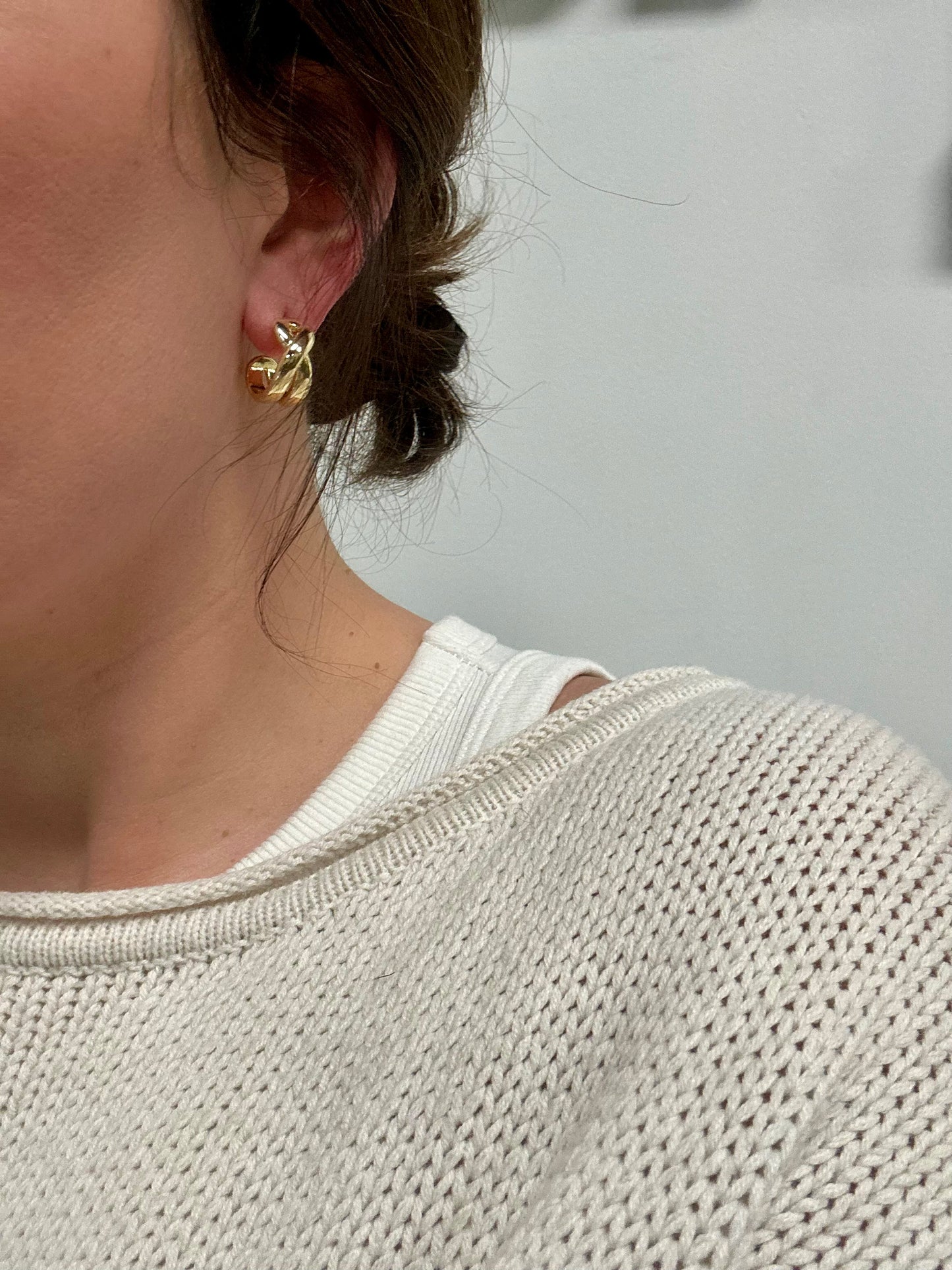 Layered & Twisted Hoops