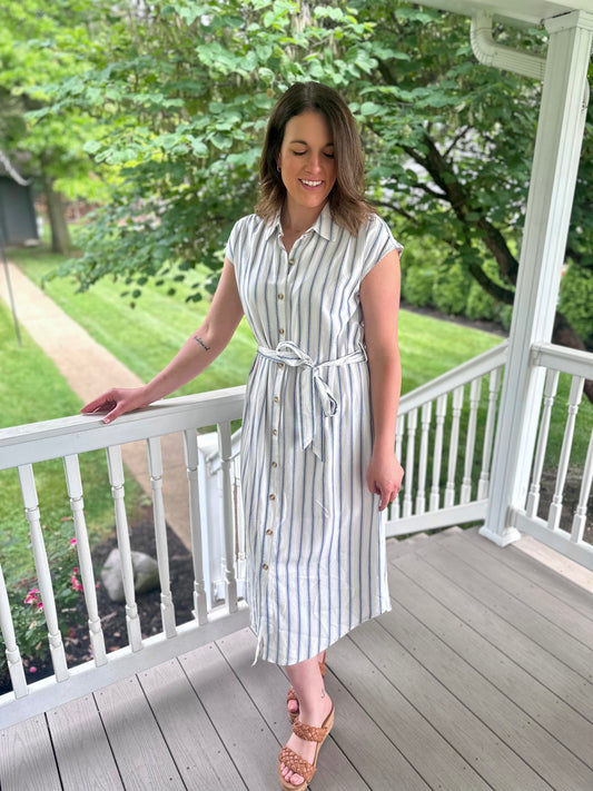 Piedmont Stripe Shirt Dress