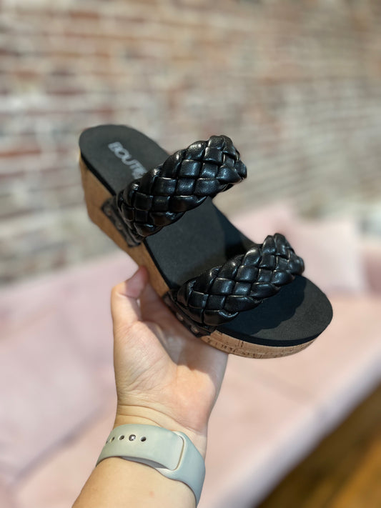 Corkys Delightful Braided Wedge