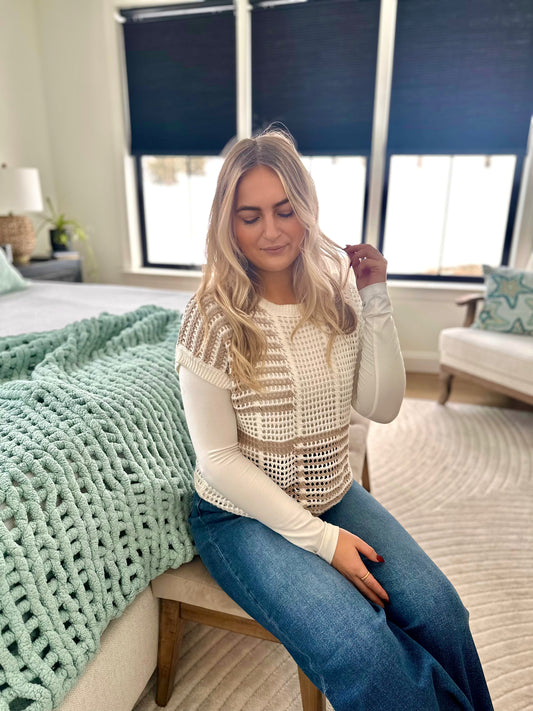 Sterling Crochet Top