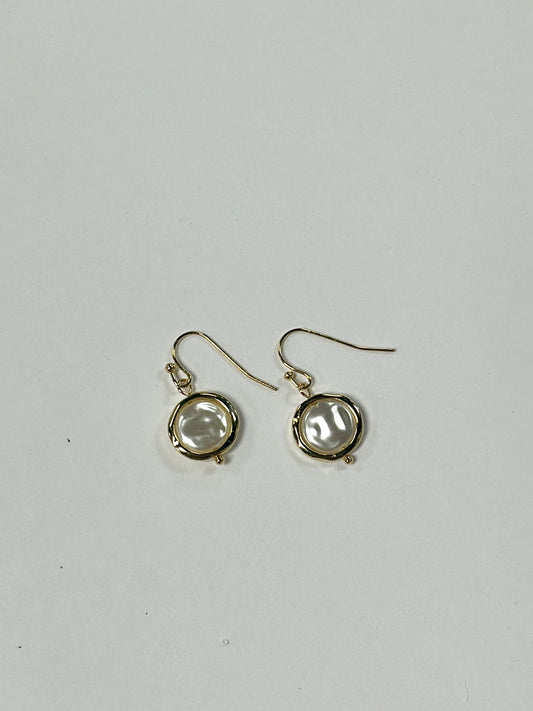 Coin Pearl Earrings