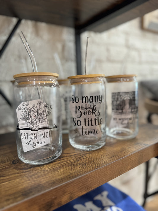 Book Beer Can Glass