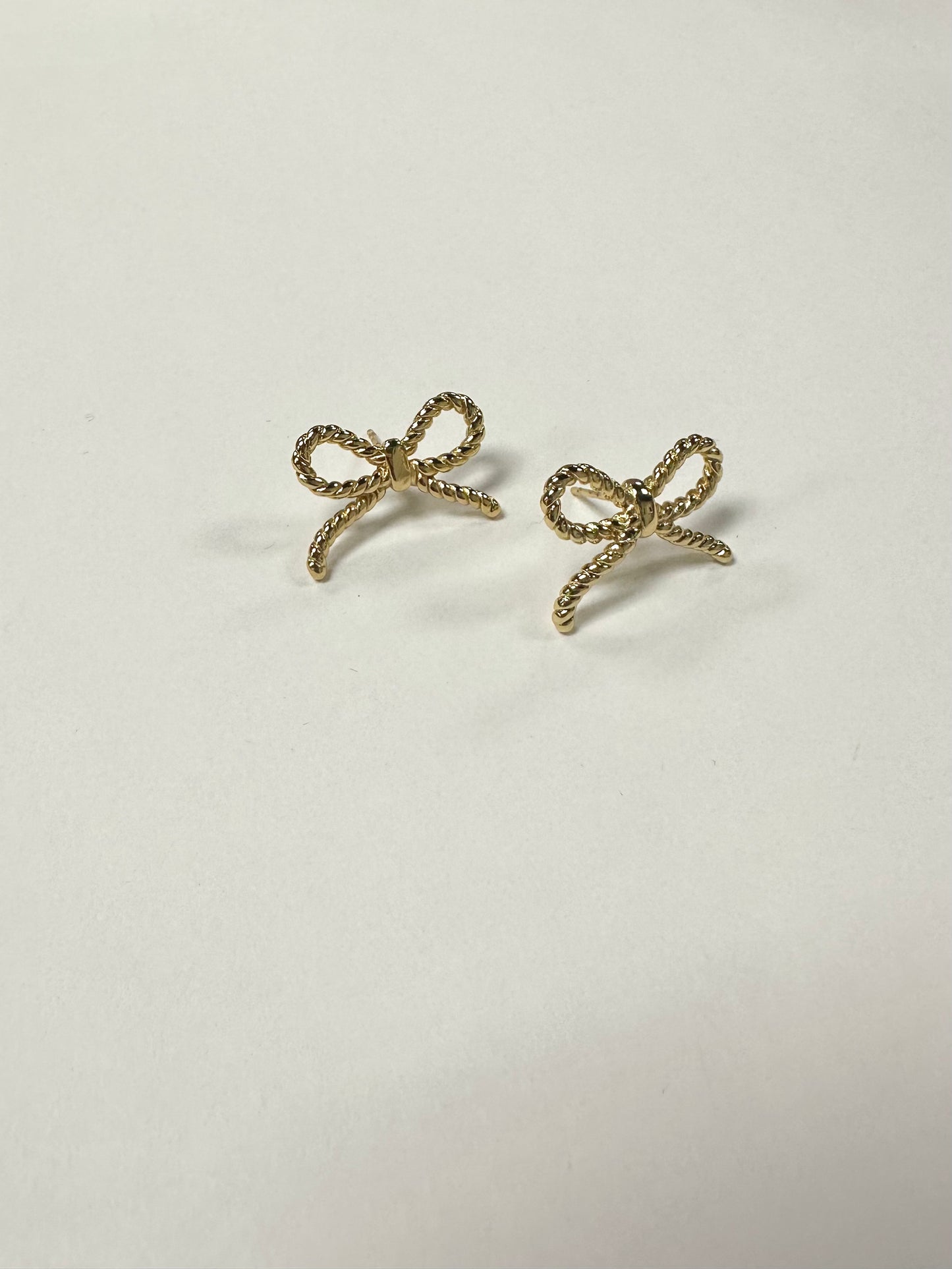 Rope Style Bow Earrings