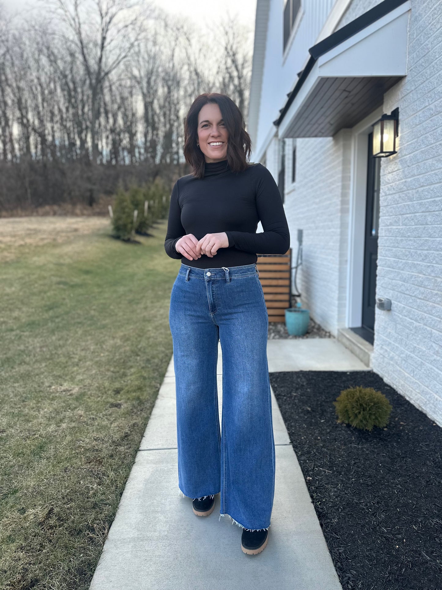 Risen Hinsdale High Rise Wide Leg Jeans