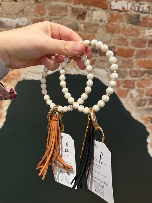 Boho Stone Key Ring