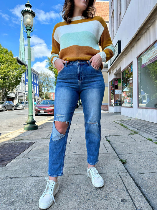 Risen Veronica High Waisted Relaxed Jeans
