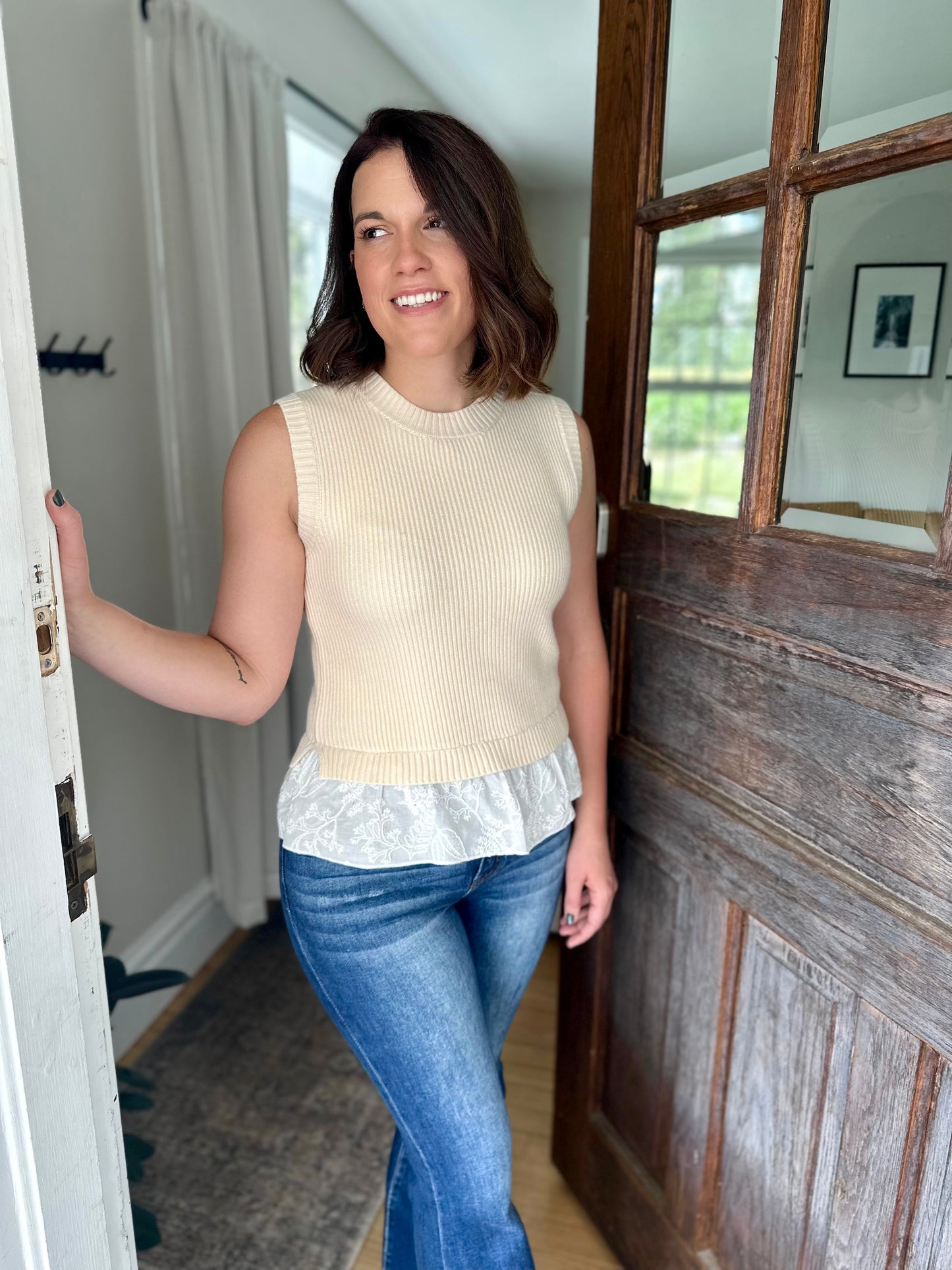 Syracuse Mixed Media Top