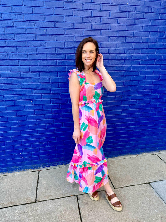 Cathedral Brush Stroke Dress