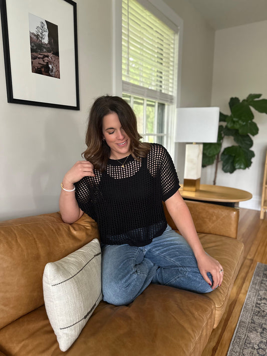 Westport Fishnet Sweater