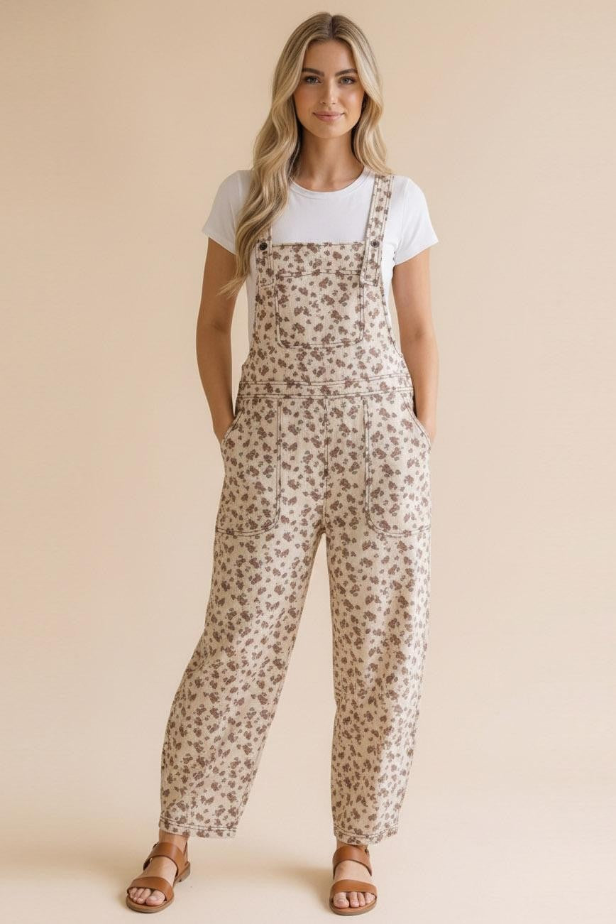 Towson Floral Overalls