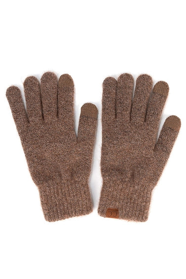 CC Heathered Knit Plain Gloves