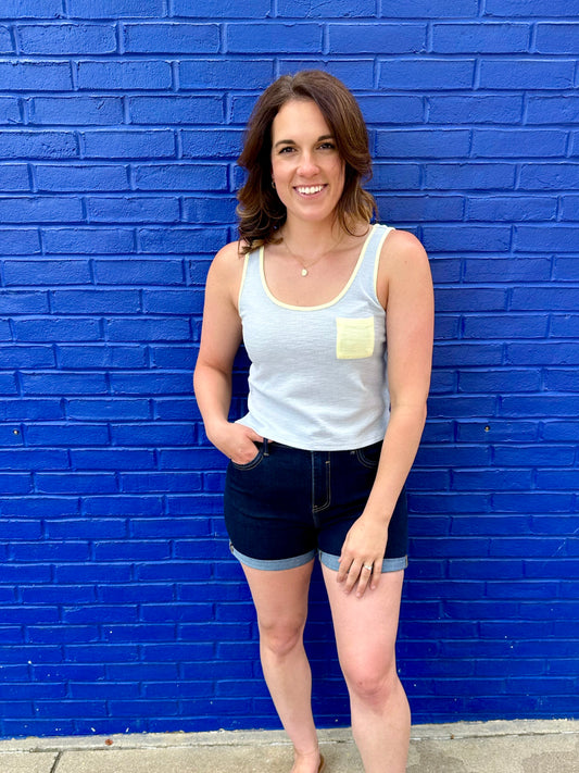 It Goes On Textured Tank Top