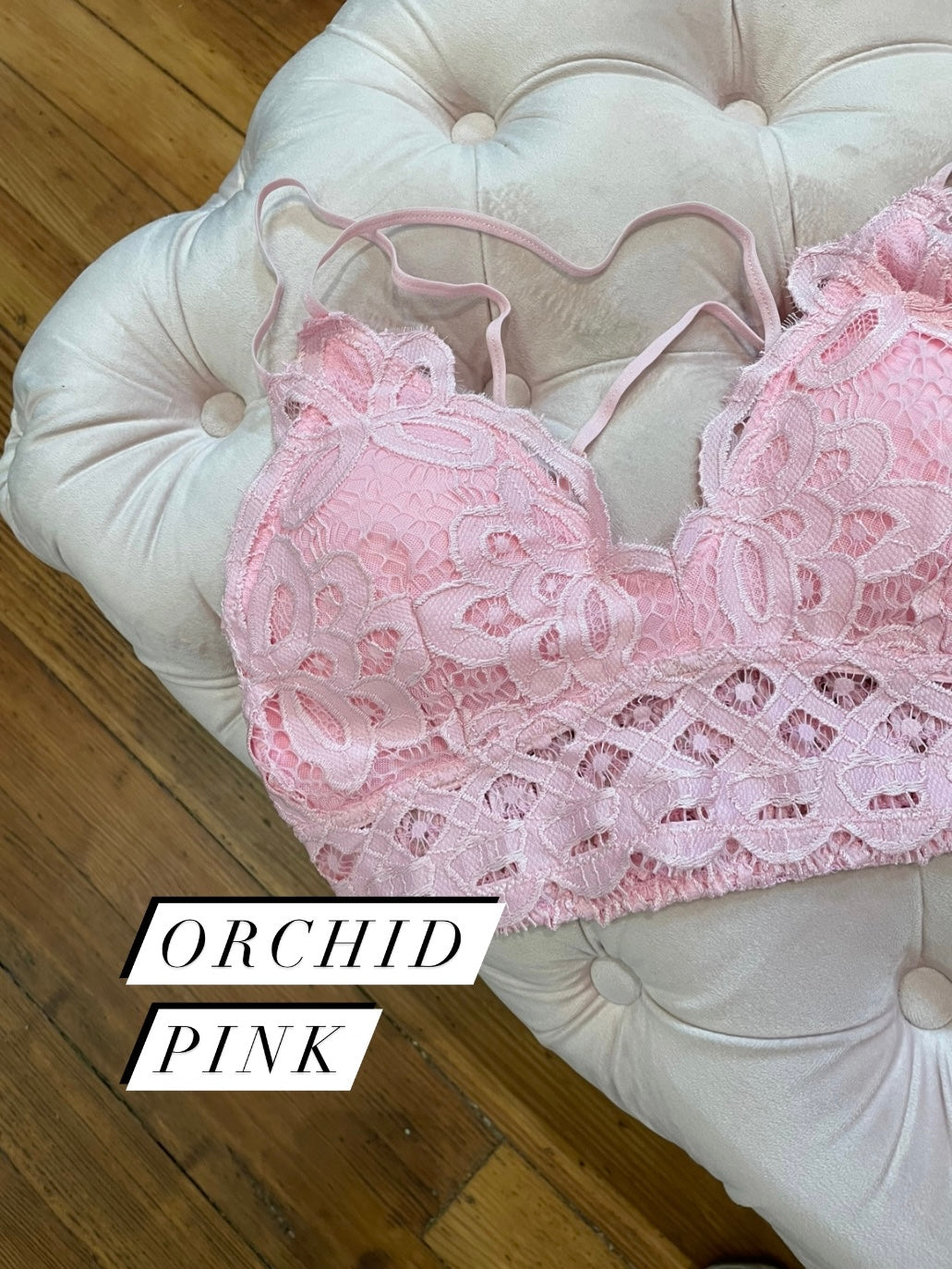 Lydia Adjustable Lace Bralette