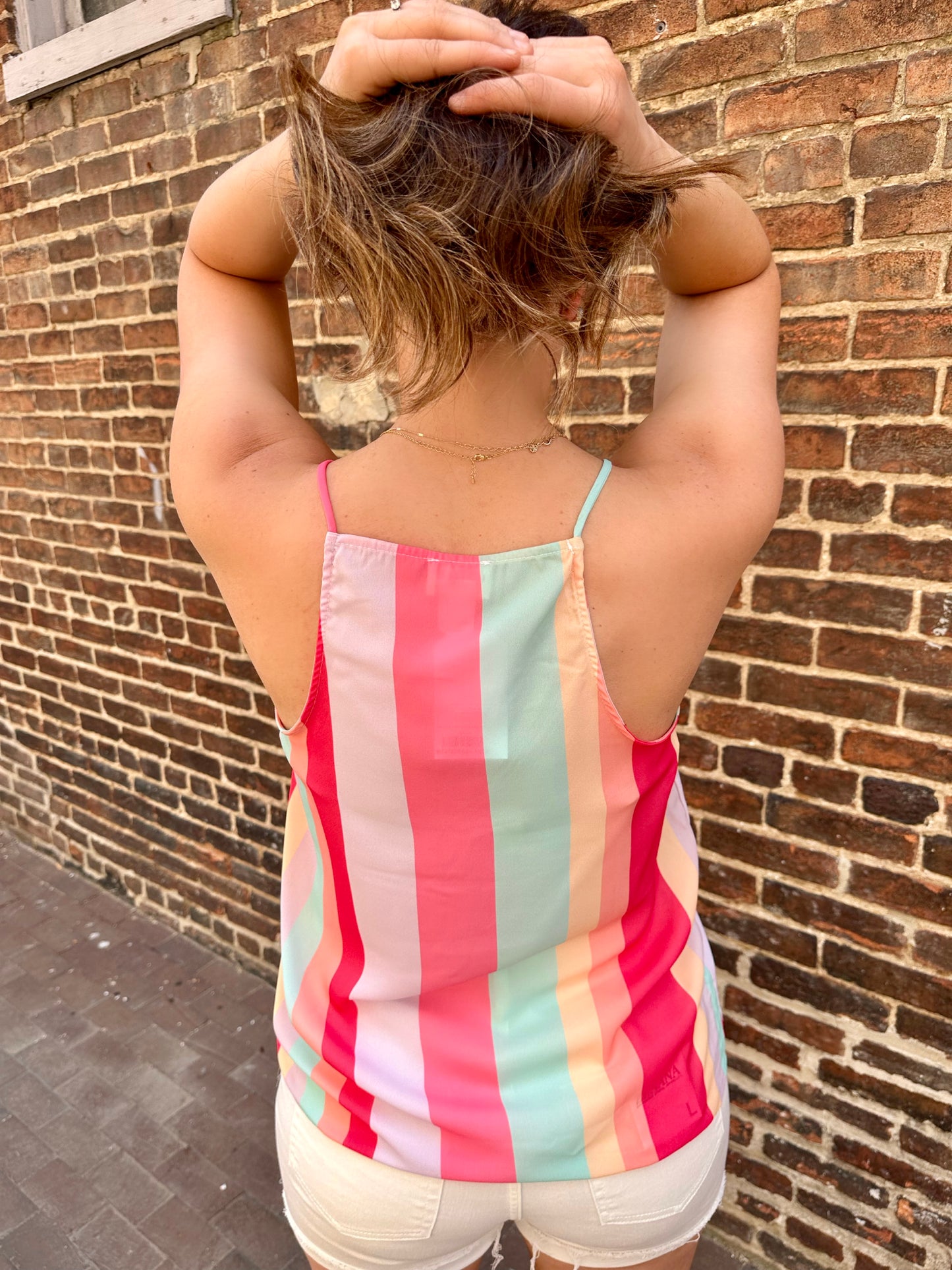 Carnival Ride Striped Tank Top